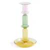 Hay Lysestager>Flare Rainbow Candleholder Pink/Green/Yellow