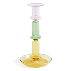 Hay Lysestager>Flare Rainbow Candleholder Pink/Green/Yellow