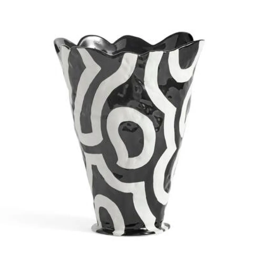 Hay Andet Boligtilbehør|Vaser>Jessica Hans Shadow Vase White/Black