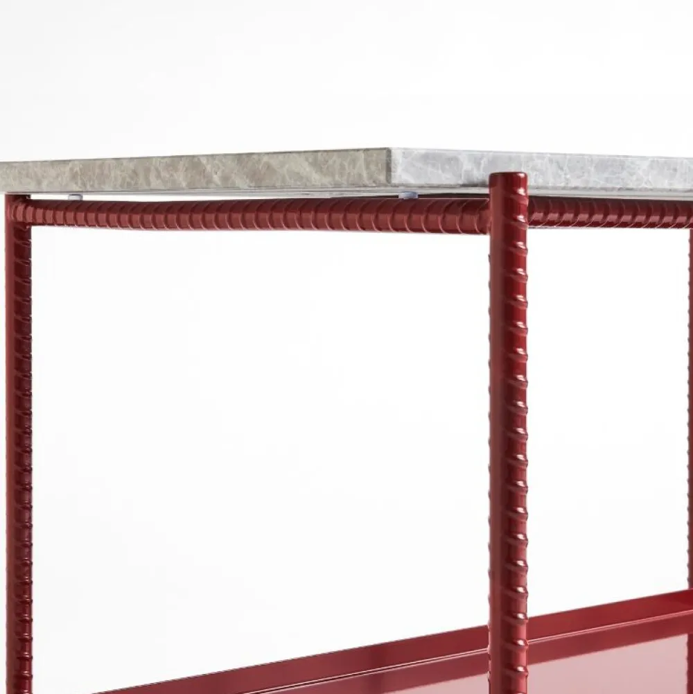 Hay Stue|Borde>Rebar Sidebord Rectangular Barn Red & Grey