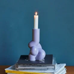 Hay Andet Boligtilbehør|Lysestager>W&S Candleholder Soft Lavender