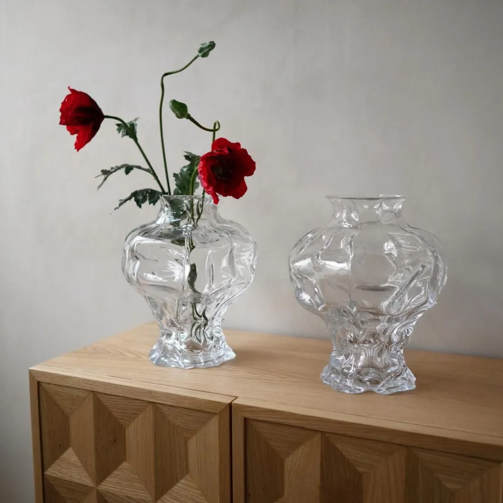Hein Studio Andet Boligtilbehør|Vaser>Ammonit Vase Large Clear