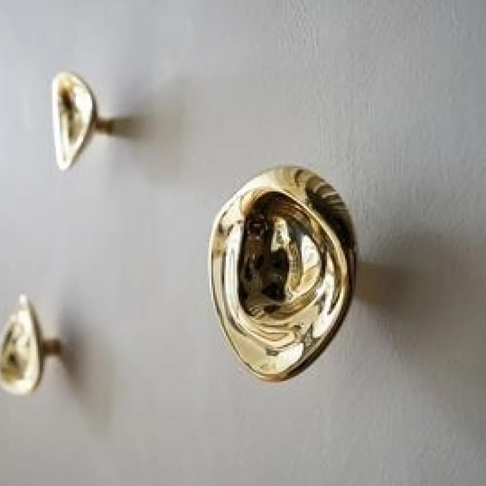 Hein Studio Knager & Greb|Entré>Ripple Knob No. 2 Large Gold
