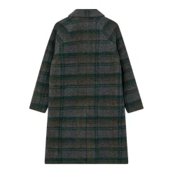 Dame HEYANNO Overtøj>Believe Check Coat Deep Forest