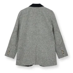 Dame HEYANNO Overdele>Brave Tweed Blazer Grey Melange