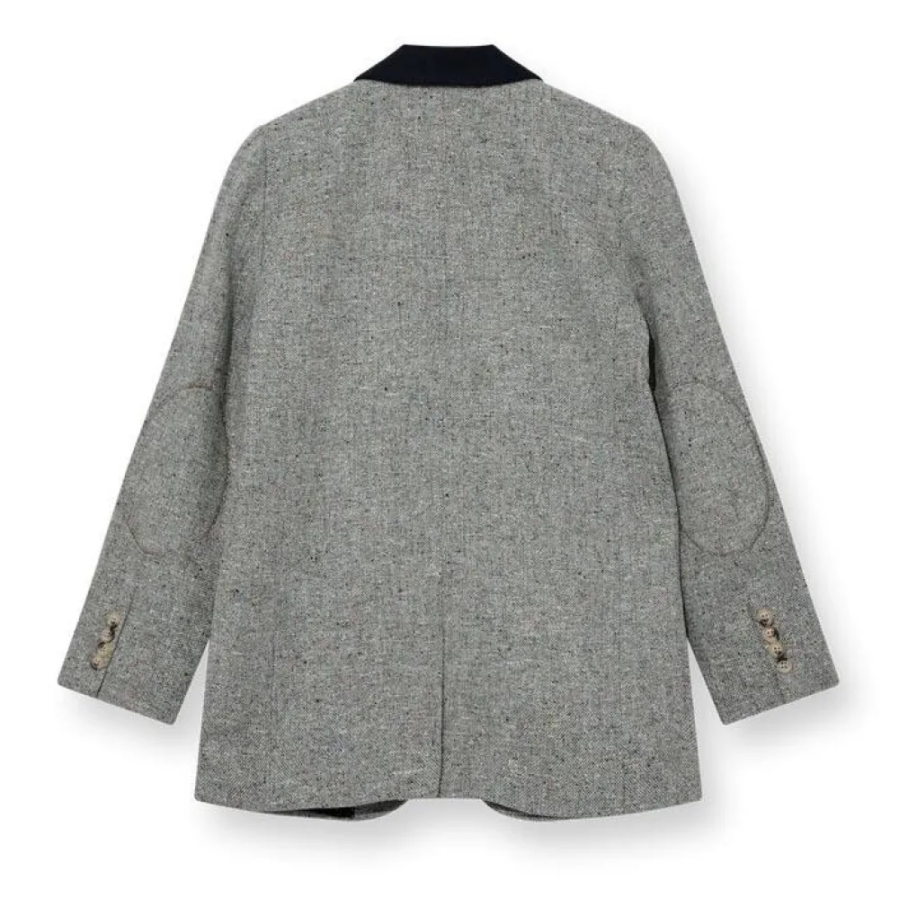 Dame HEYANNO Overdele>Brave Tweed Blazer Grey Melange