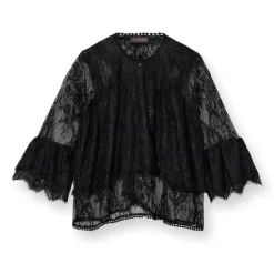 Dame HEYANNO Overdele>Neat Lace Blouse Black