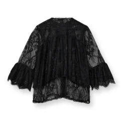 Dame HEYANNO Overdele>Neat Lace Blouse Black