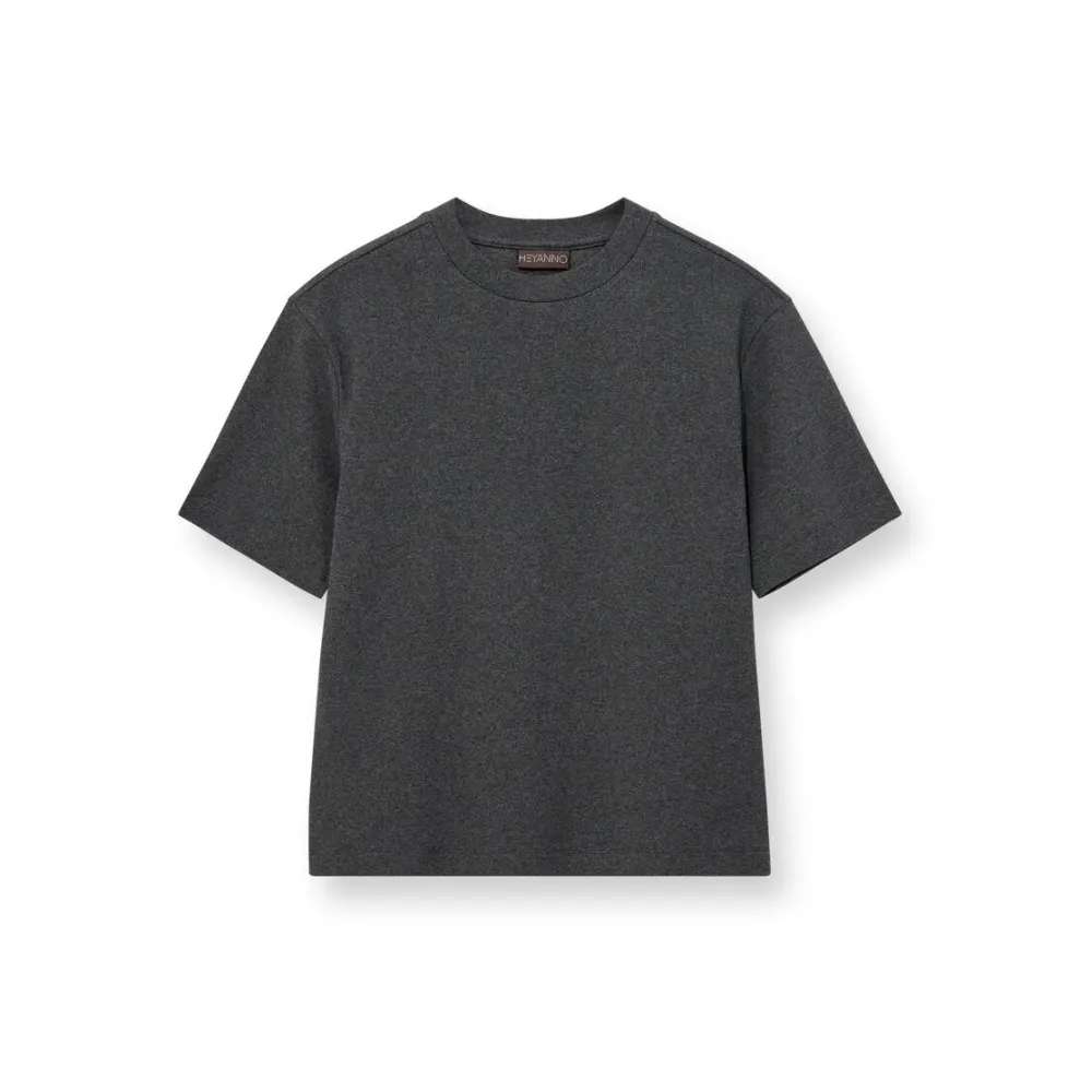 Dame HEYANNO Overdele>Trust Stable T-shirt Grey Melange