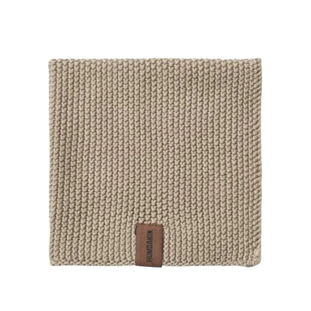 Humdakin Køkkentekstiler>Knitted Dishcloth Oak
