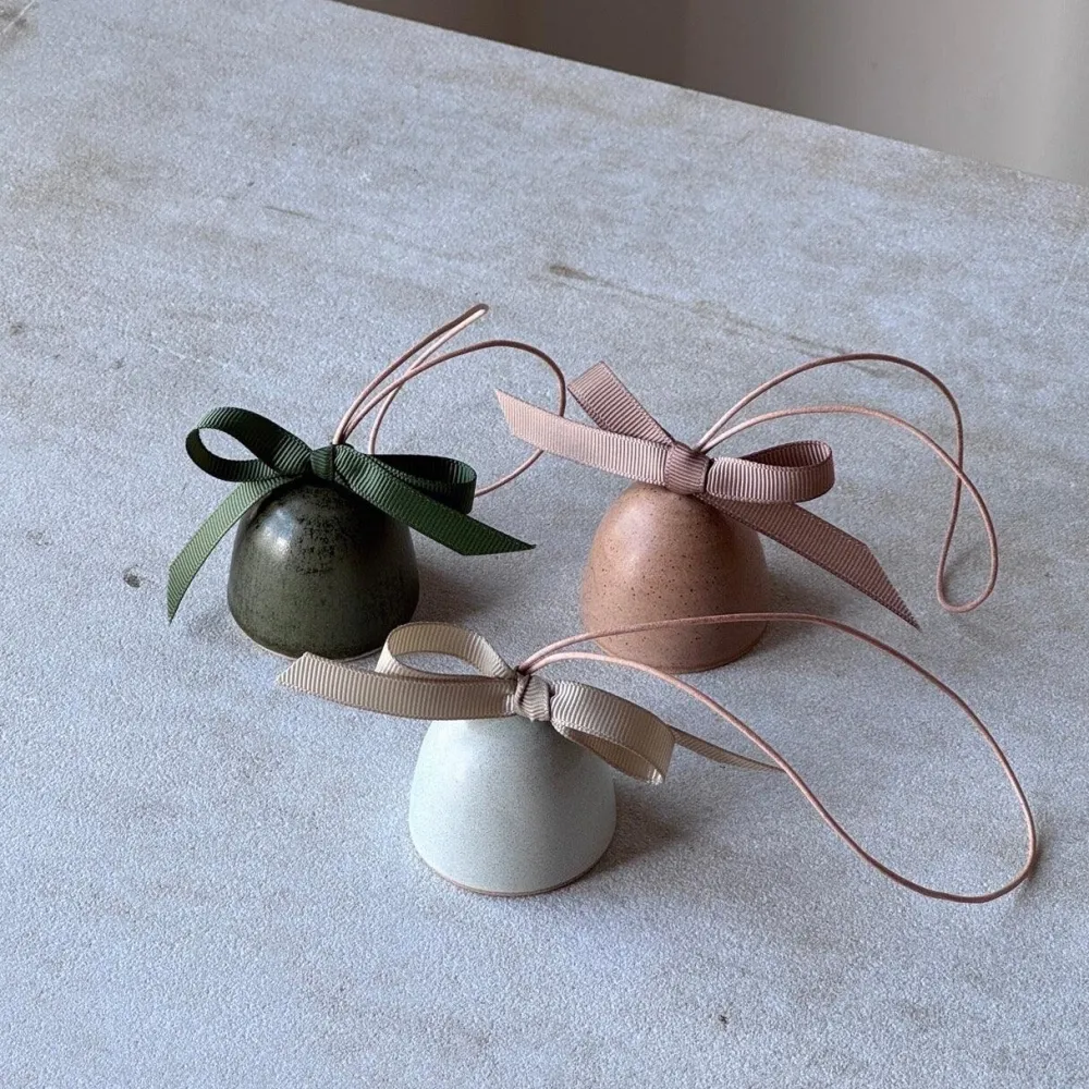Julie Damhus Studio Juletræspynt|Julepynt>Juleklokke Beige