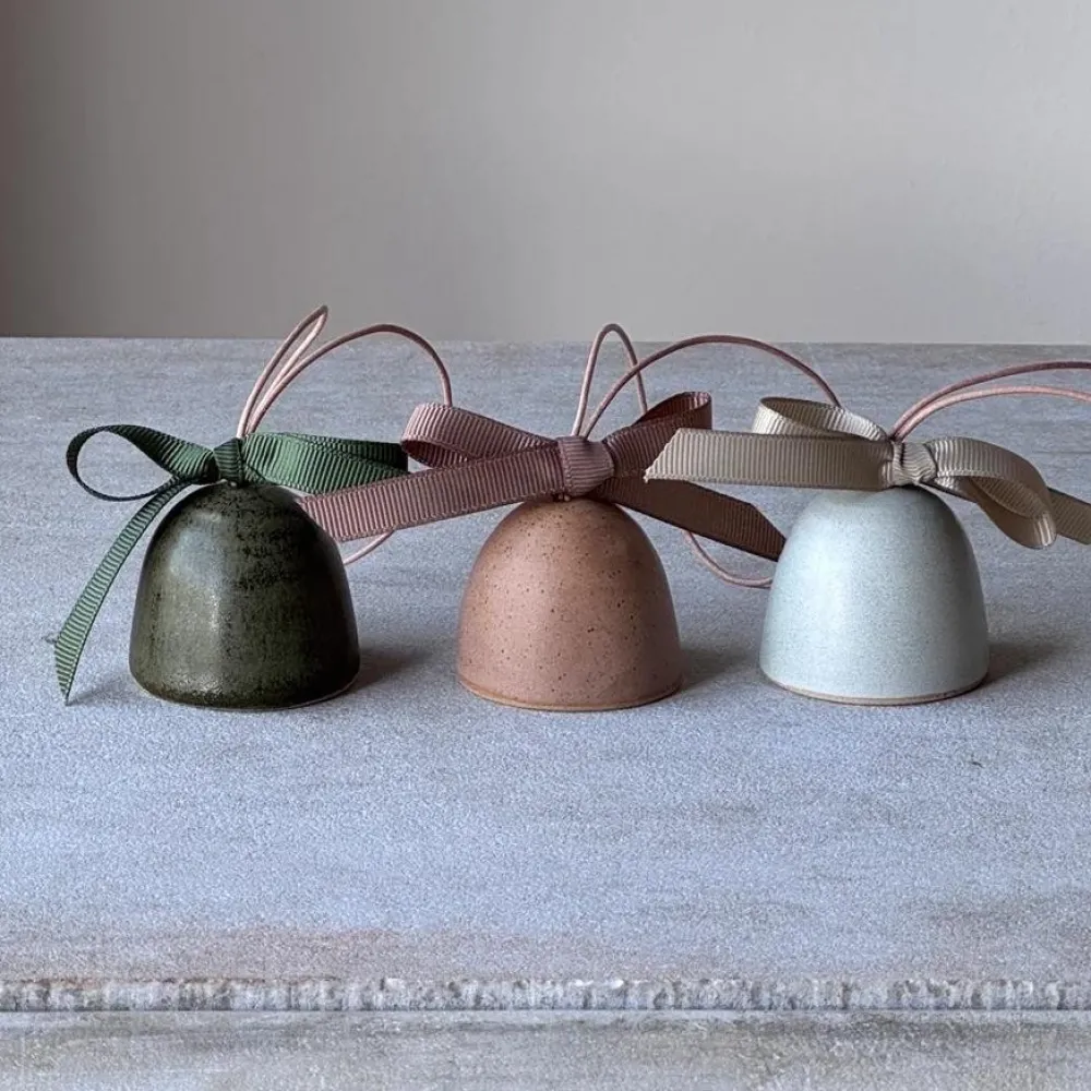 Julie Damhus Studio Juletræspynt|Julepynt>Juleklokke Beige
