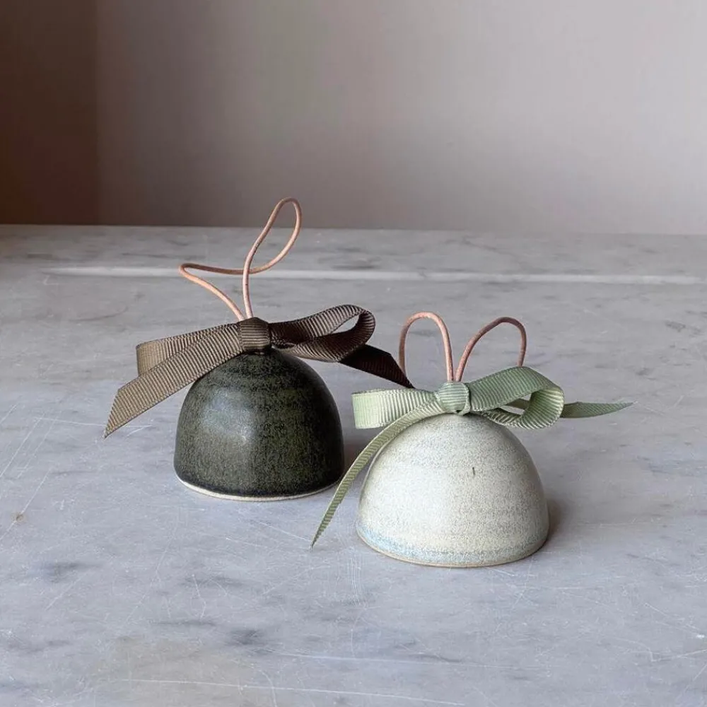 Julie Damhus Studio Juletræspynt|Julepynt>Juleklokke Grøn
