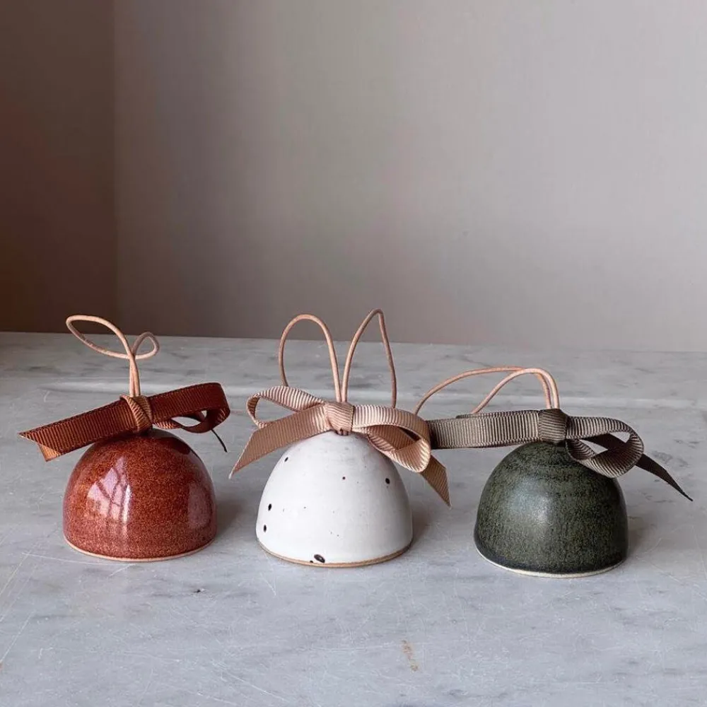 Julie Damhus Studio Juletræspynt|Julepynt>Juleklokke Grøn