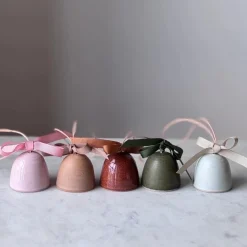 Julie Damhus Studio Juletræspynt|Julepynt>Juleklokke Pink