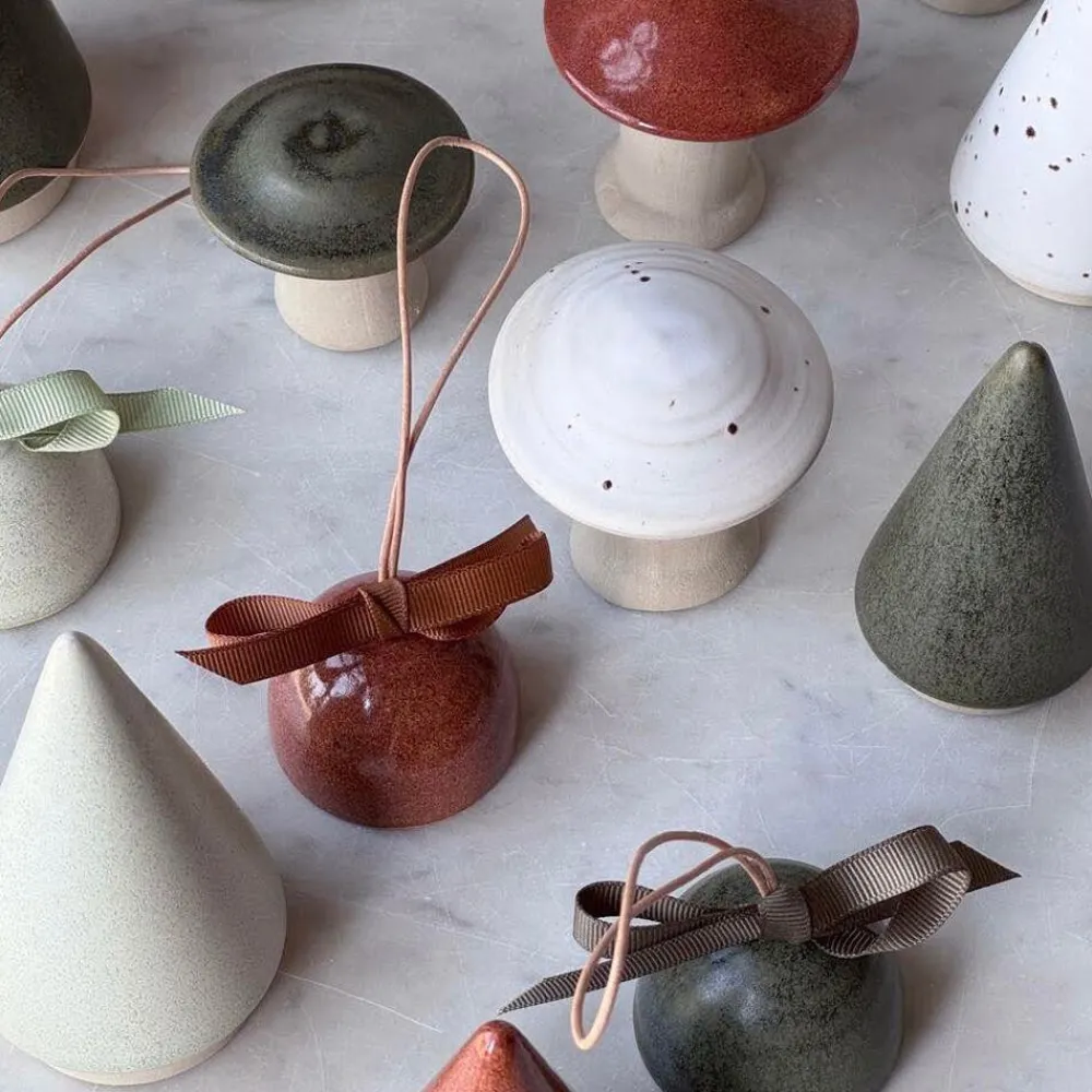 Julie Damhus Studio Juletræspynt|Julepynt>Juleklokke Brændt