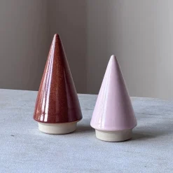 Julie Damhus Studio Julepynt|Keramik & Porcelæn>Juletræ Pink (Lille, Mellem, Stor)