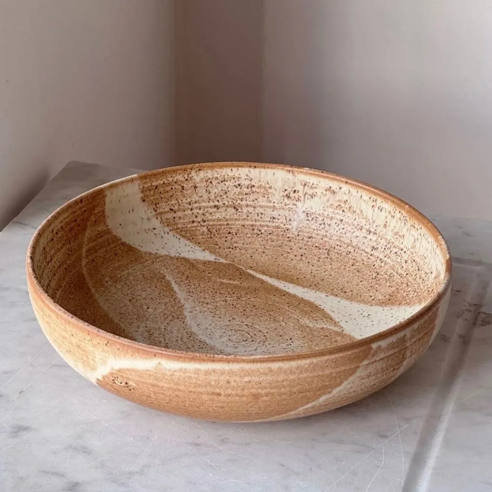 Julie Damhus Studio Keramik & Porcelæn>Oda Fad Brun