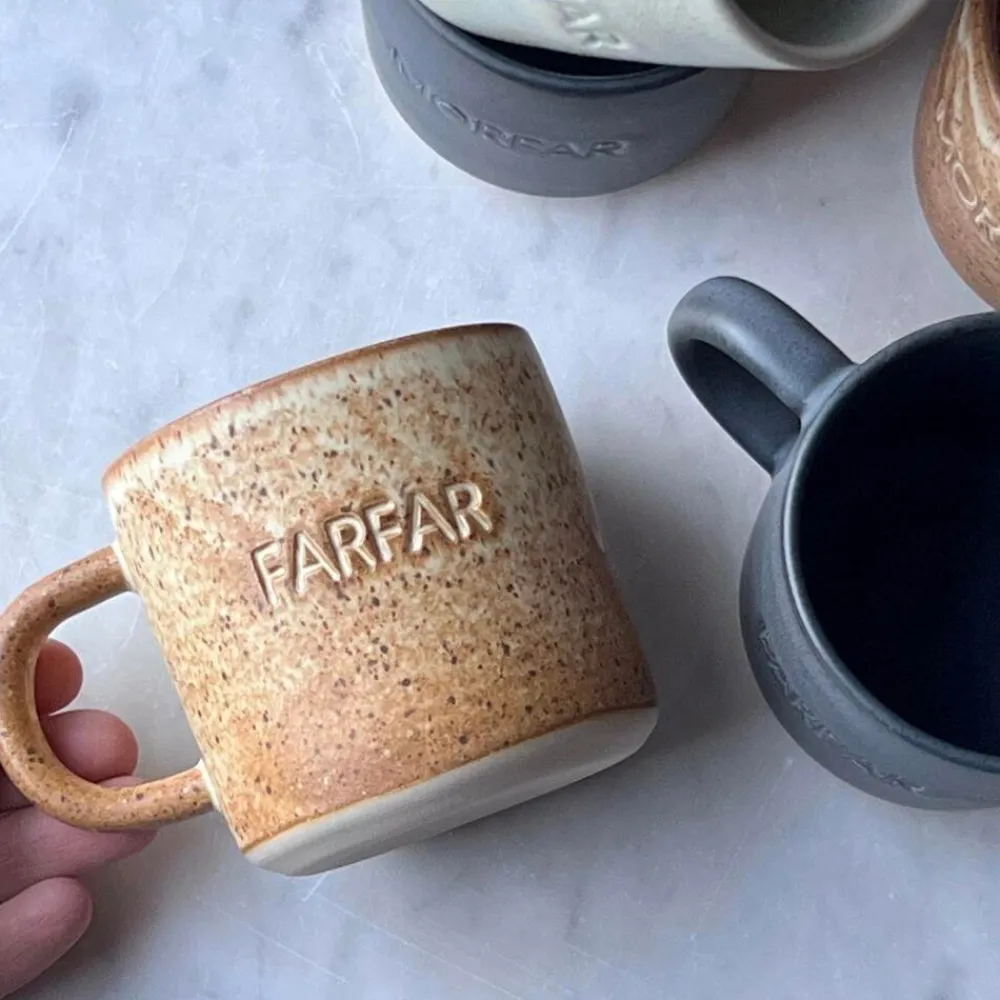 Julie Damhus Studio Keramik & Porcelæn>Oda Farfar Kop Brun