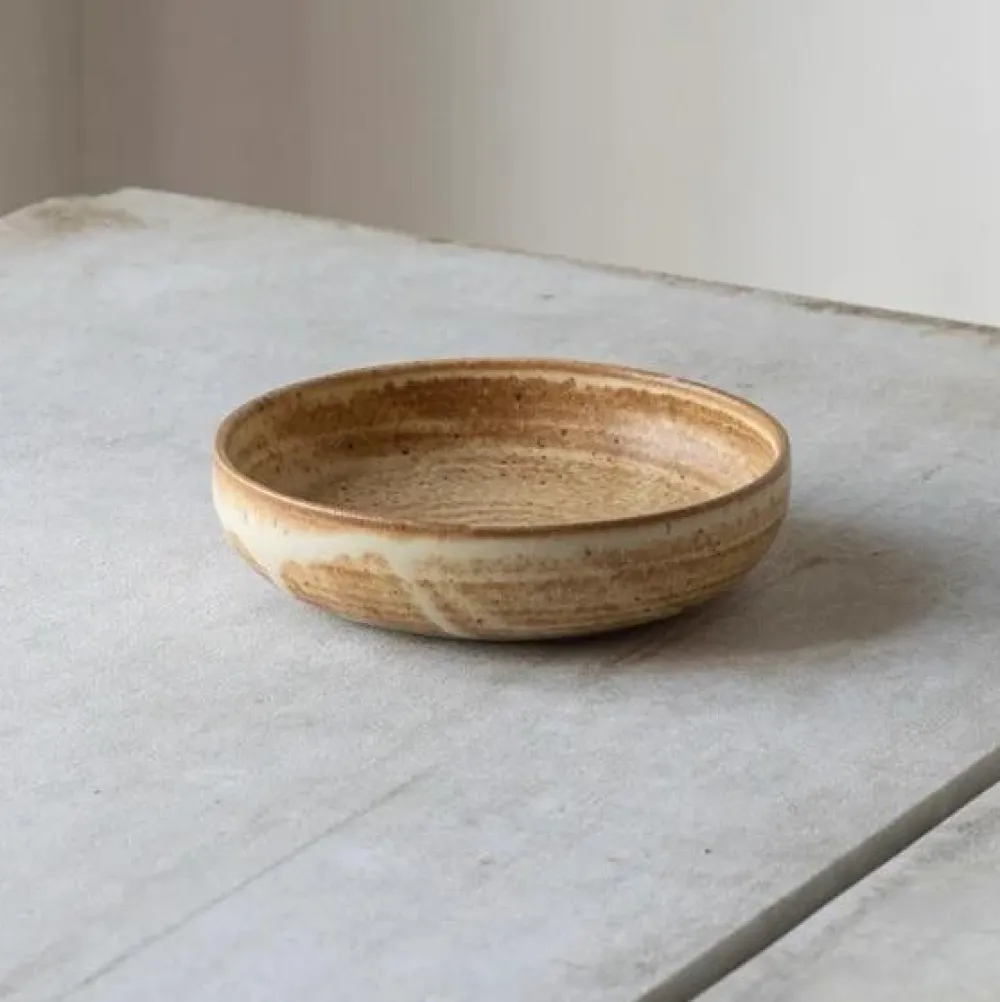 Julie Damhus Studio Keramik & Porcelæn>Oda Fad Brun Lille