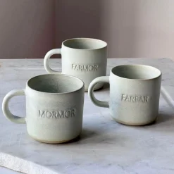 Julie Damhus Studio Keramik & Porcelæn>Oda Farfar Kop Mint