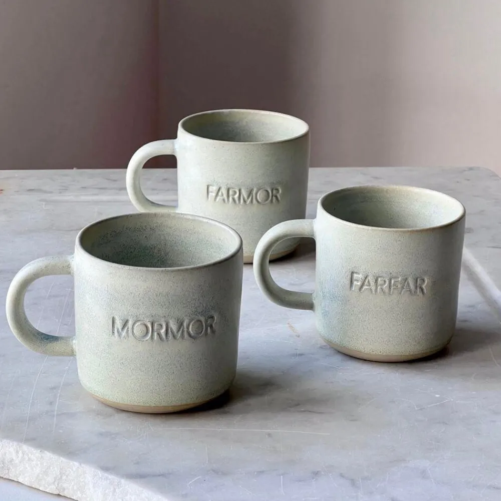Julie Damhus Studio Keramik & Porcelæn>Oda Farfar Kop Mint