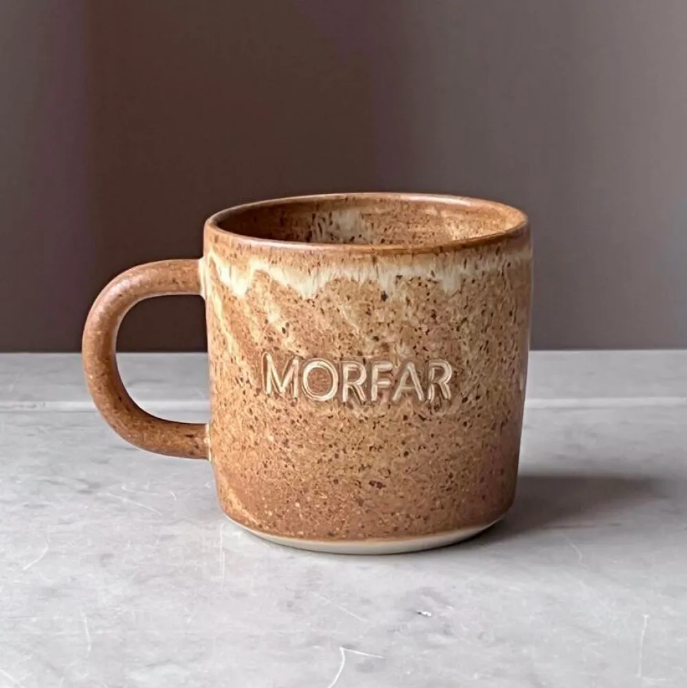 Julie Damhus Studio Keramik & Porcelæn>Oda Morfar Kop Brun