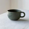 Julie Damhus Studio Keramik & Porcelæn>Oda Te Kop Med Hank Grøn