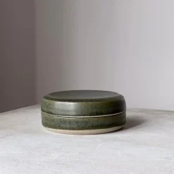 Julie Damhus Studio Æsker|Keramik & Porcelæn>Smykkeskrin Lille Grøn