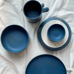 Julie Damhus Studio Køkken|Keramik & Porcelæn>Toto Tallerken Mellem Blå