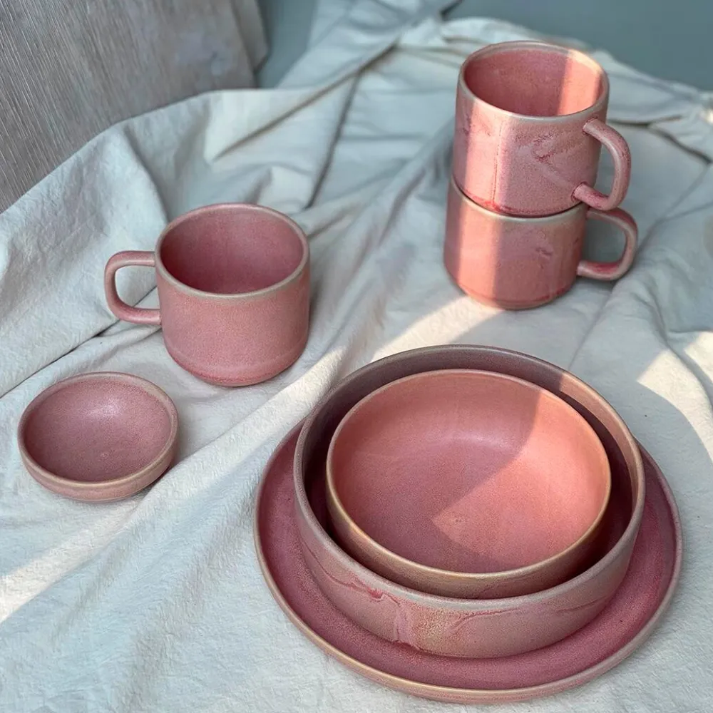 Julie Damhus Studio Køkken|Keramik & Porcelæn>Toto Tallerken Mellem Rosa