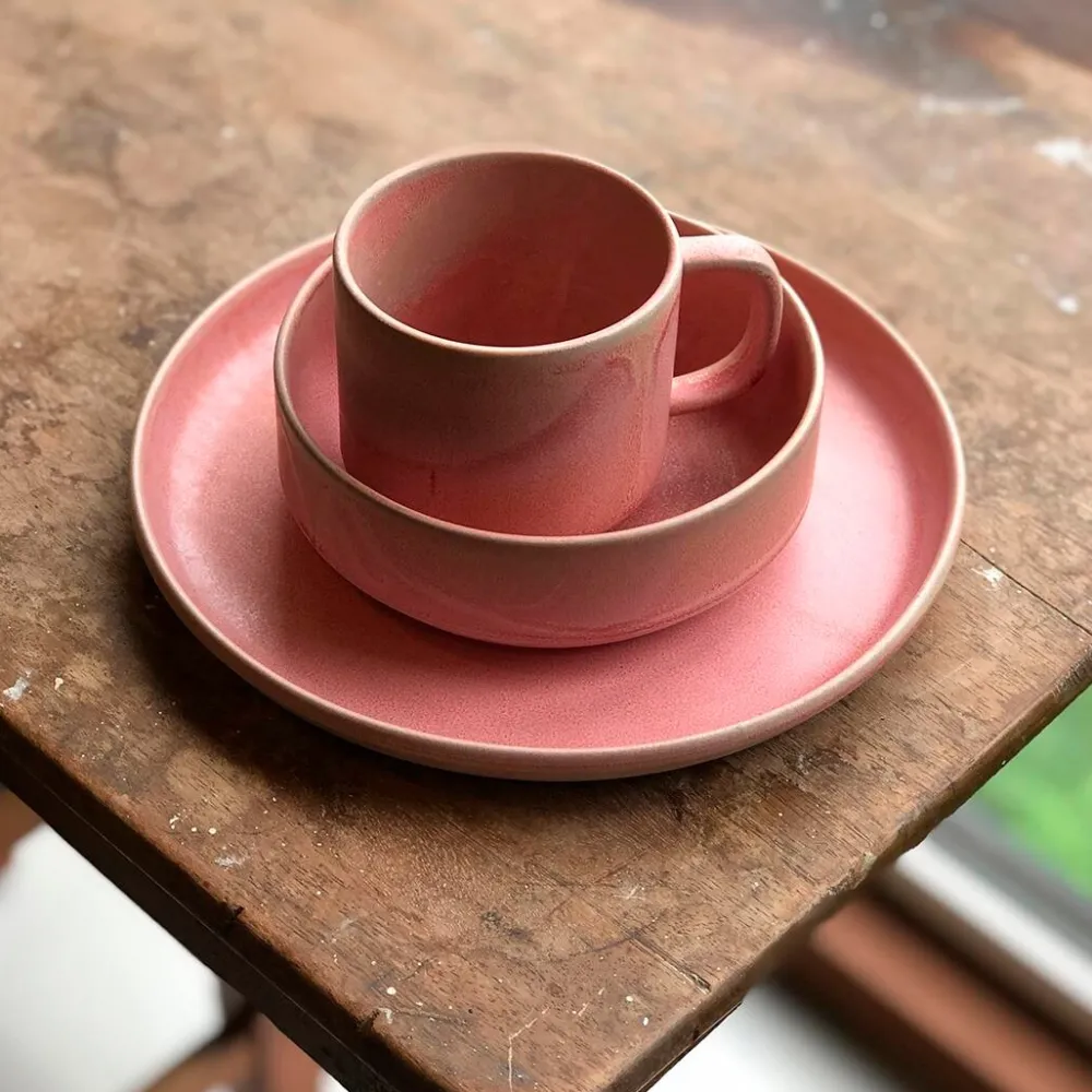 Julie Damhus Studio Køkken|Keramik & Porcelæn>Toto Tallerken Mellem Rosa