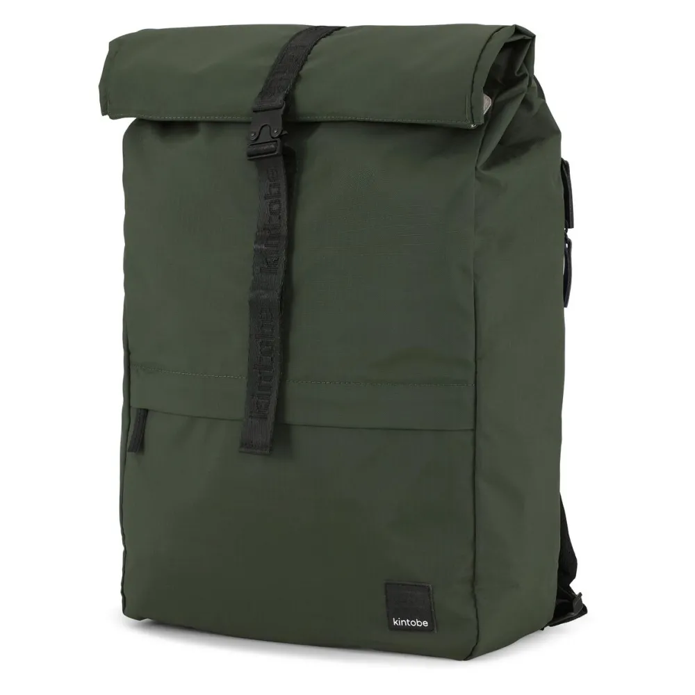 Dame Kintobe Accessories|Accessories>ALVA Roll-Top Bag Dark Green