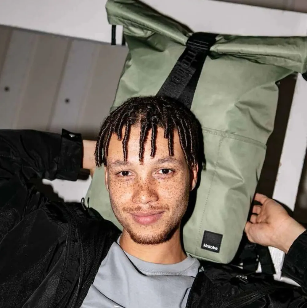 Dame Kintobe Accessories|Accessories>ROY Roll-Top Bag Olive Leaf
