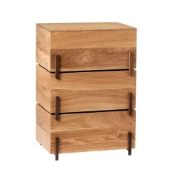 Kristina Dam Studio Reoler & Skabe>Stack Storage Boxes Warm Oiled Oak & Walnut