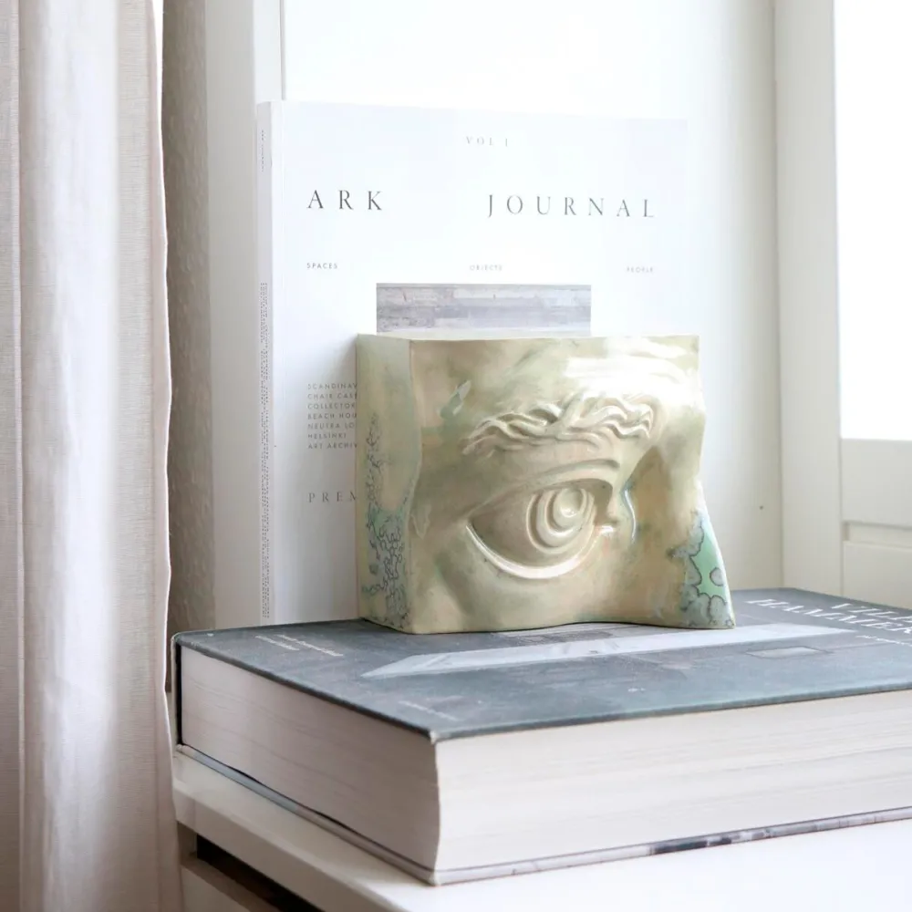 Laoru Laoru Andet Boligtilbehør|Keramik & Porcelæn>Bookend Right Eye Crystal Green