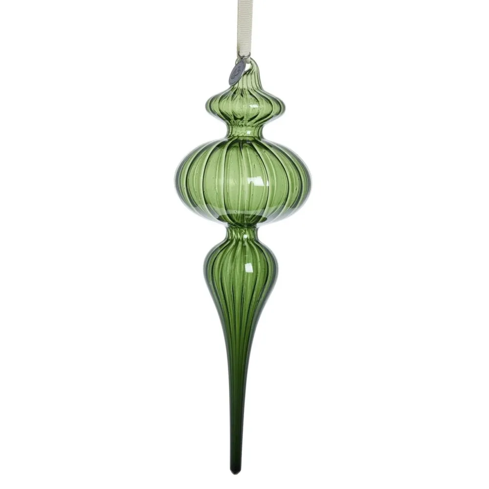 Lene Bjerre Design Julepynt>Glosille Ornament Green High