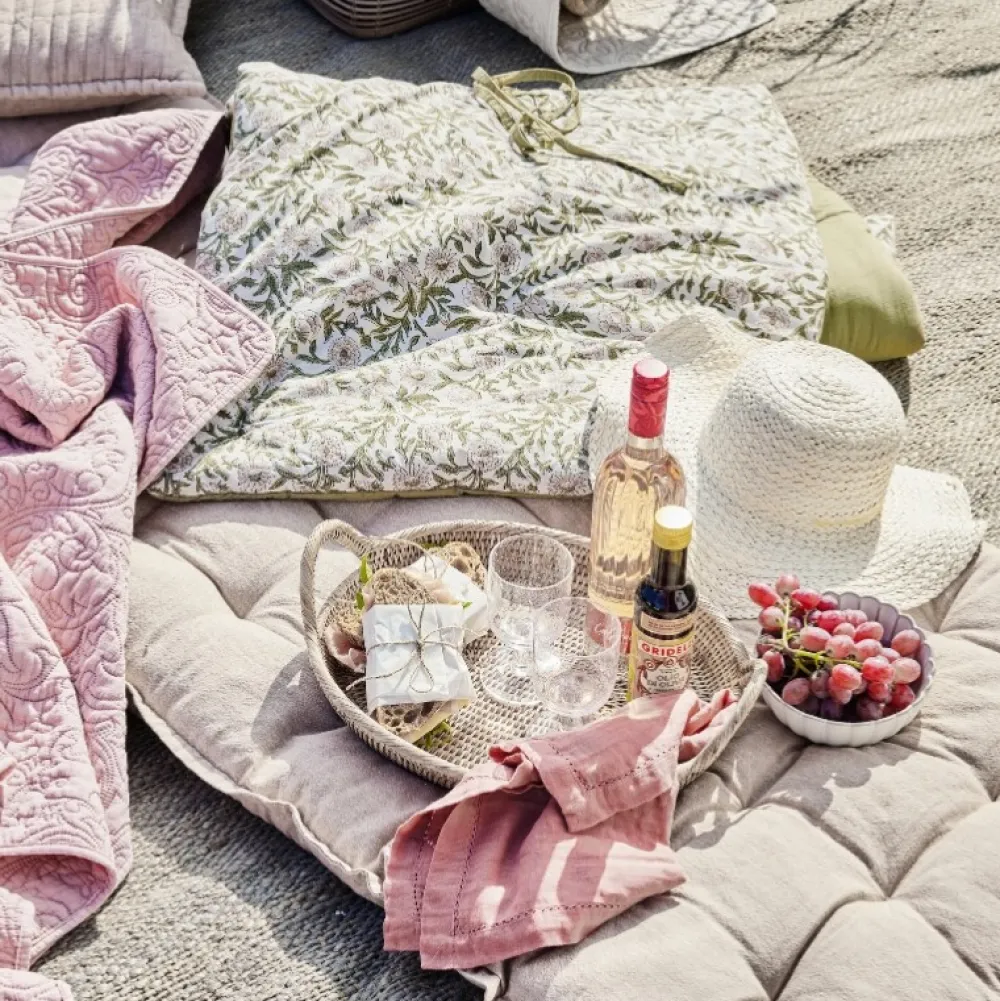 Lene Bjerre Design Udendørs>Ivy Mattress Sage Green/Rose Small