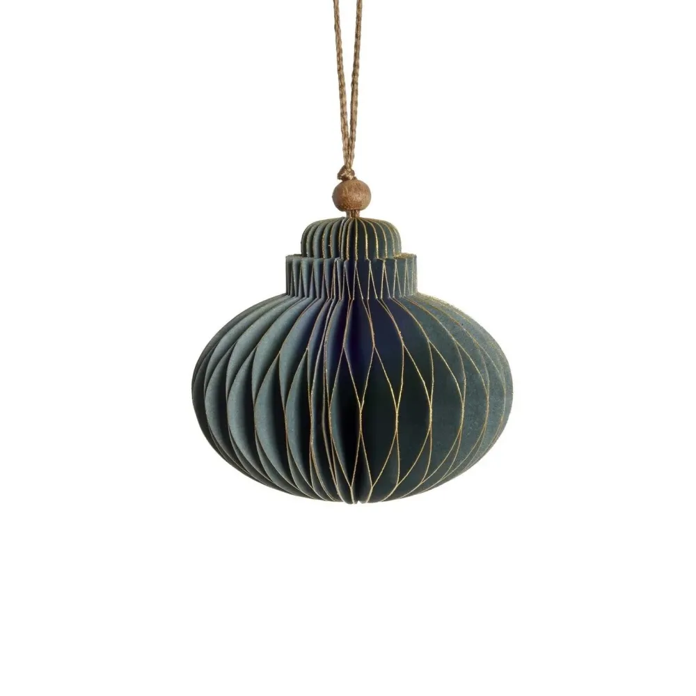 Lene Bjerre Design Juletræspynt|Julepynt>Paline Ornament Green/Silver No. 1