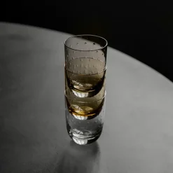 Louise Roe Køkken>Crystal Soda Glass Blue