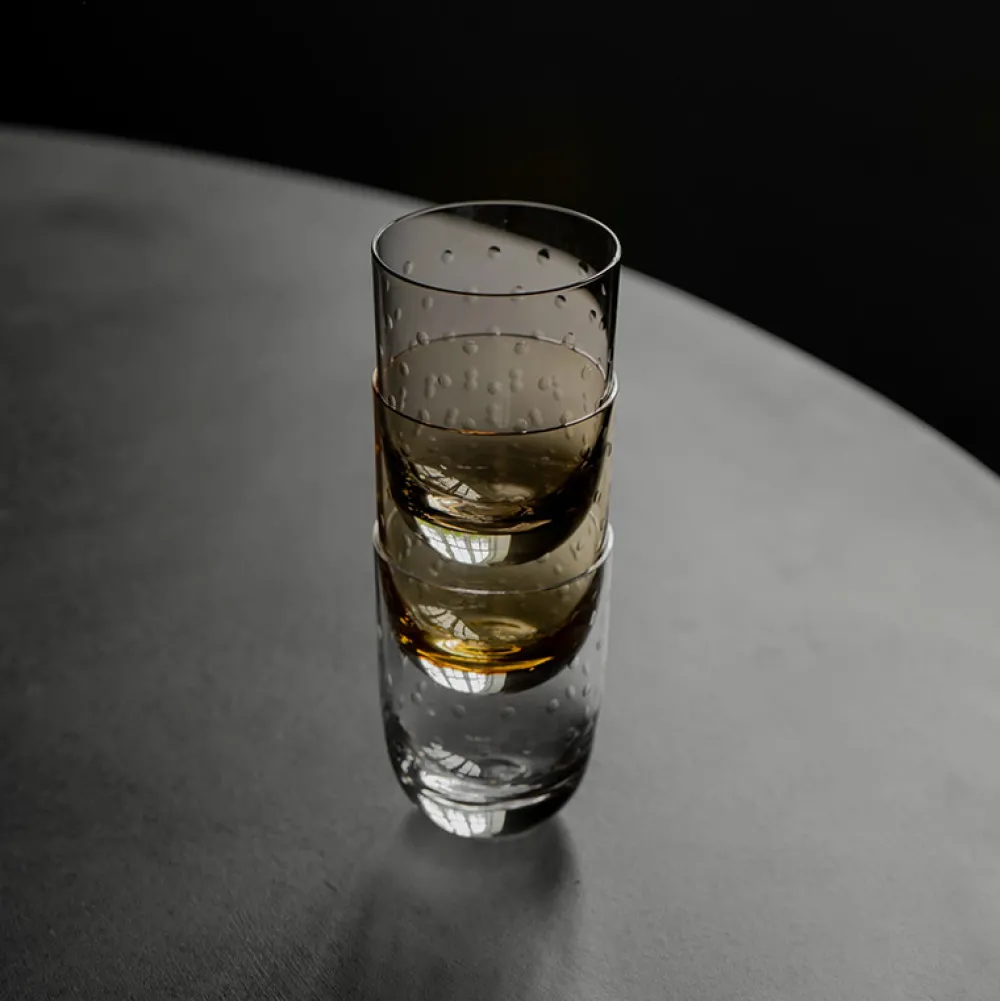 Louise Roe Køkken>Crystal Soda Glass Blue