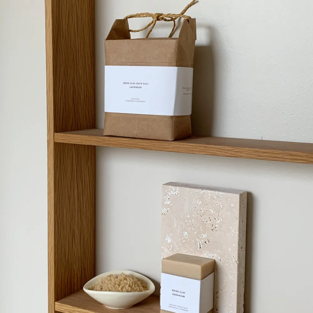 Mellow Mind Velvære>Rose Clay Bath Salt Lavender Relaxing