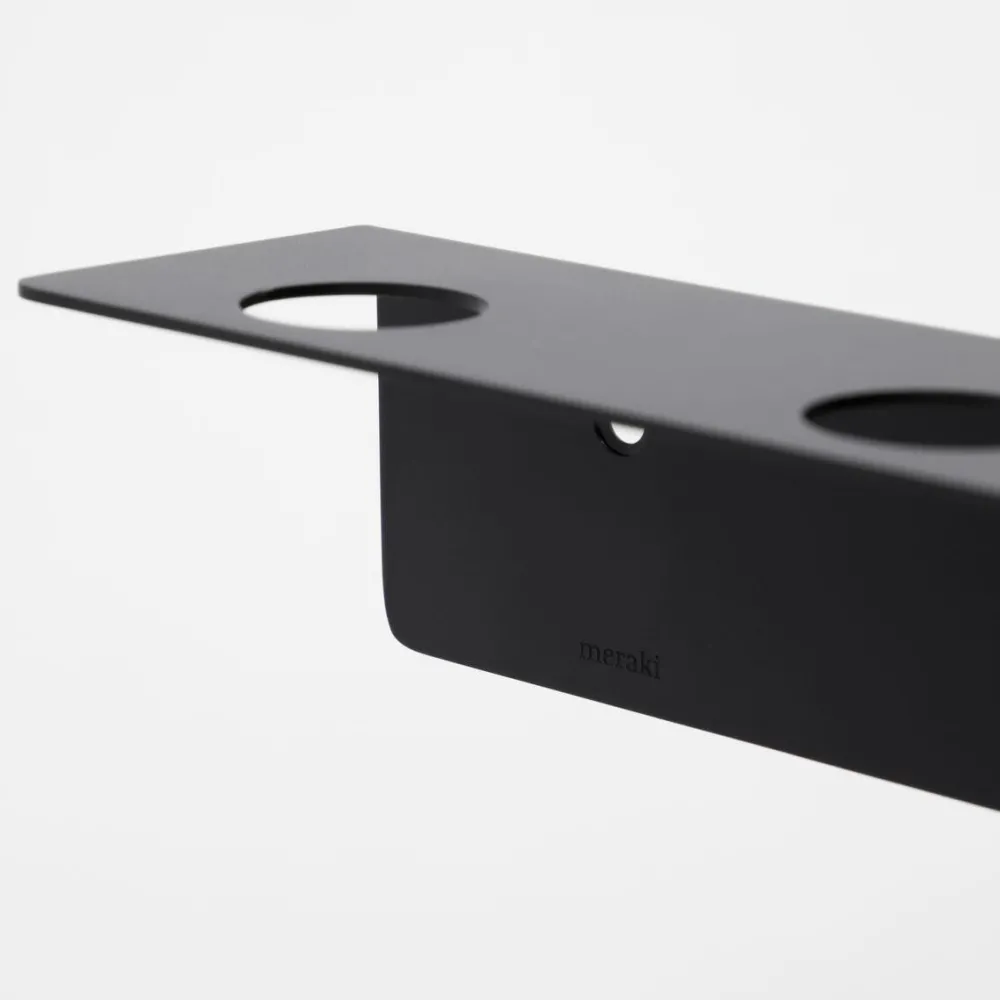 Meraki Knager & Greb>Bottle Hanger With Hooks Brushed Black