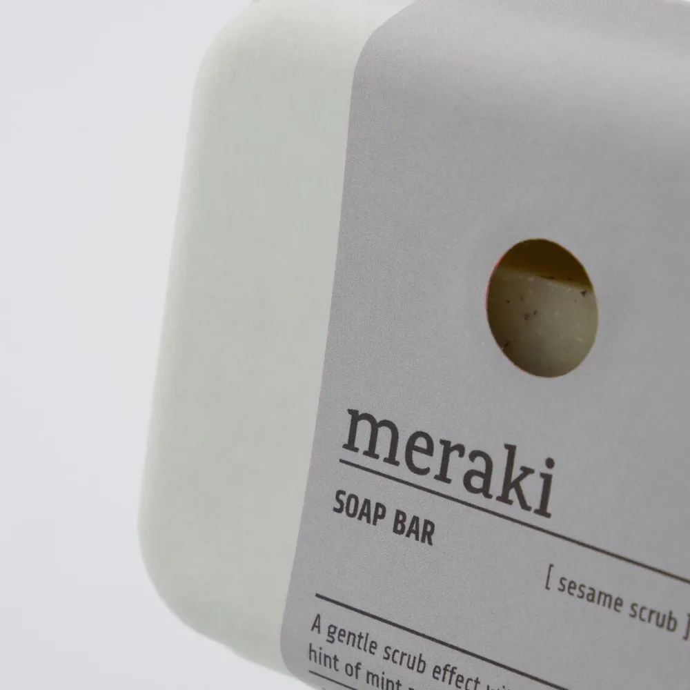 Meraki Velvære>Soap Bar Sesame Scrub