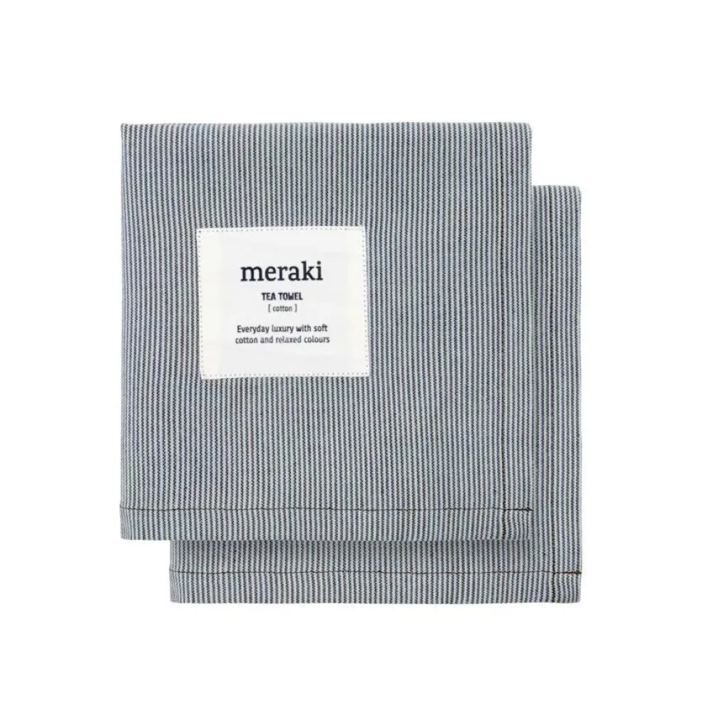 Meraki Køkkentekstiler>Tea Towels Verum Light Grey/Army
