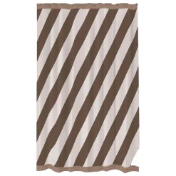 Mette Ditmer Badeværelse|Badtekstiler>Diagonal Shower Curtain Chocolate