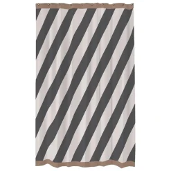 Mette Ditmer Badeværelse|Badtekstiler>Diagonal Shower Curtain Dark Grey