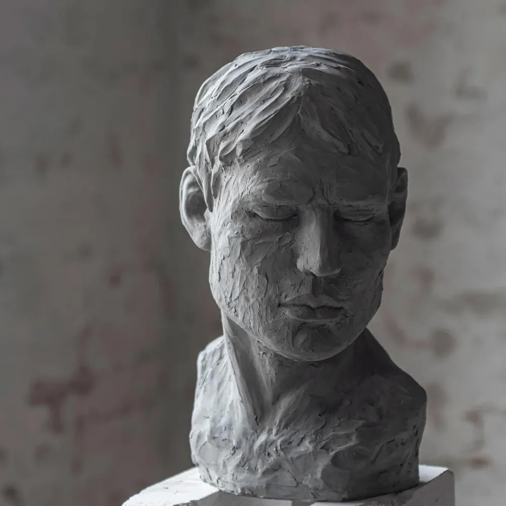 Mette Ditmer Andet Boligtilbehør|Figurer>His Reflective Mind Buste Concrete