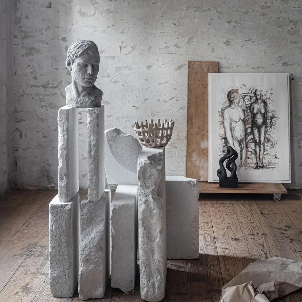 Mette Ditmer Andet Boligtilbehør|Figurer>His Reflective Mind Buste Concrete