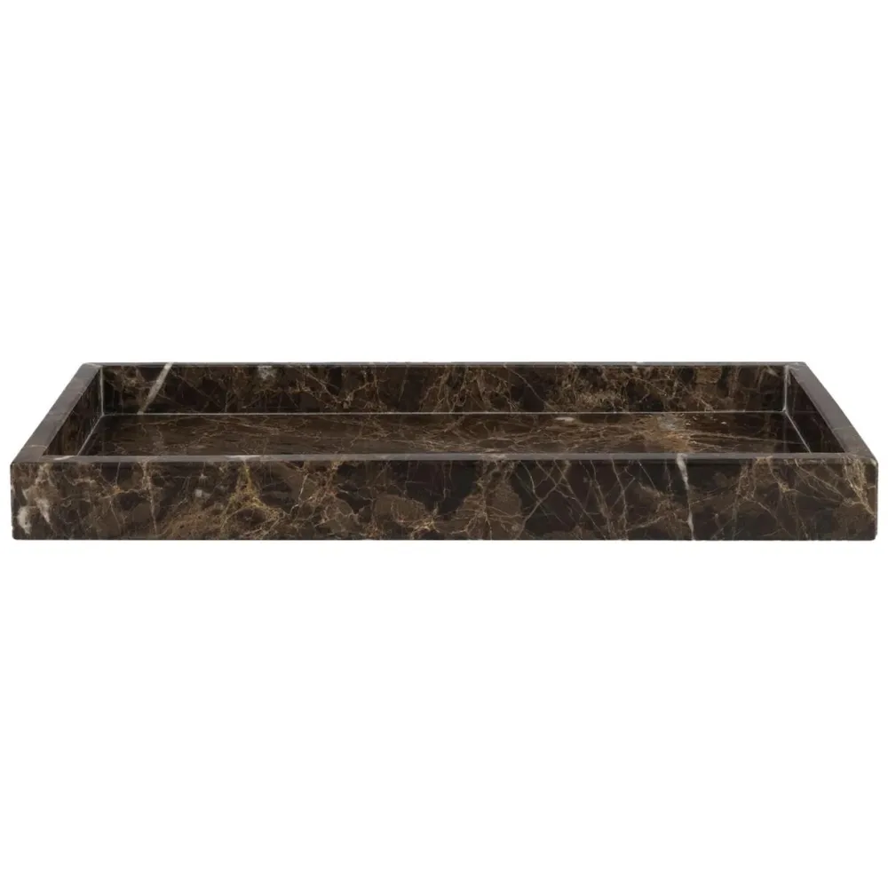 Mette Ditmer Skåle & Bakker>Marble Deco Tray Brown